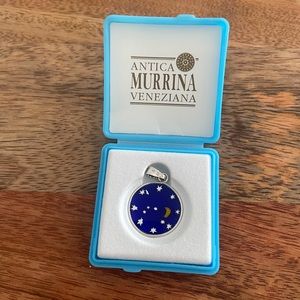 Murano glass & sterling necklace pendant